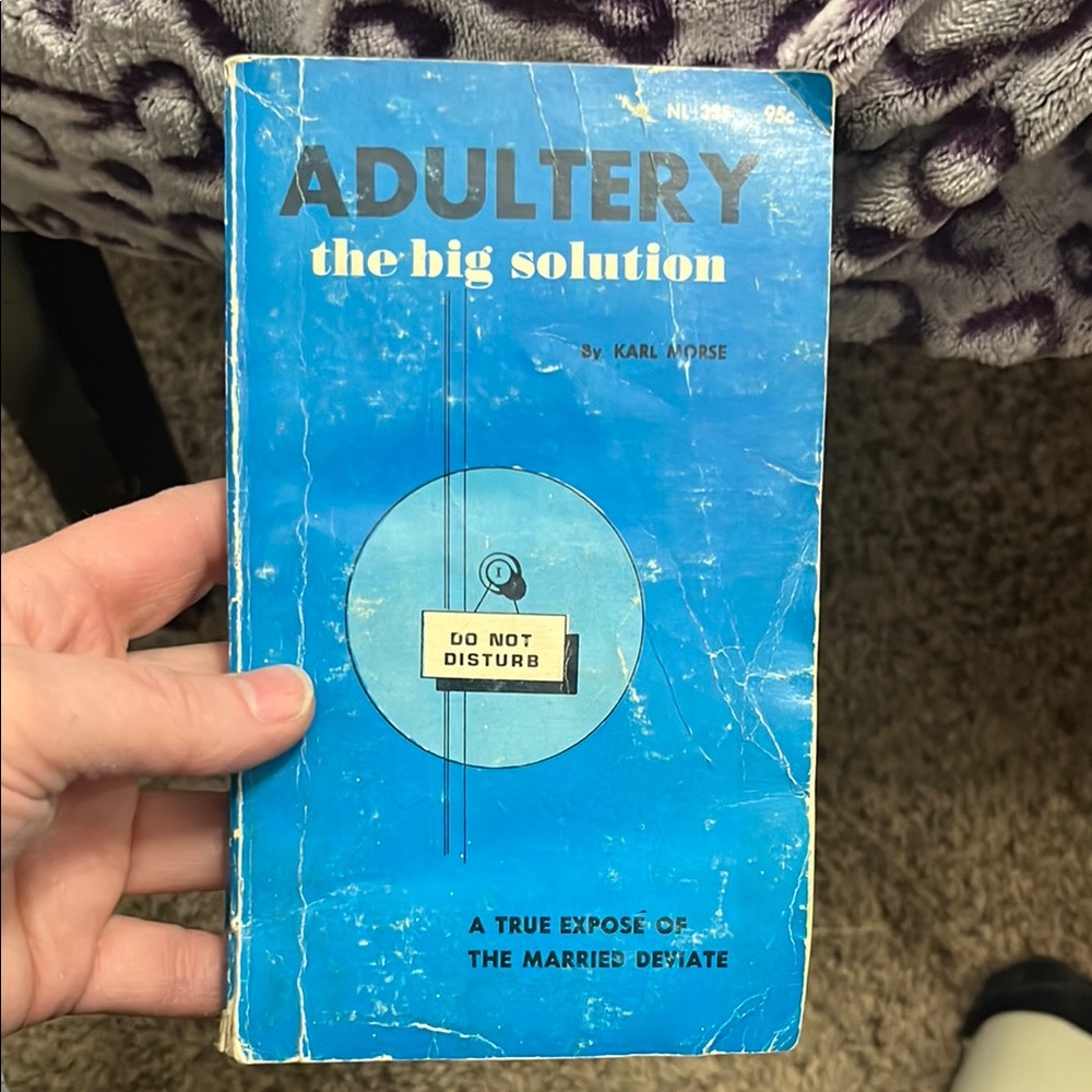 Vintage Blue Paperback - Adultery: The Big Solution